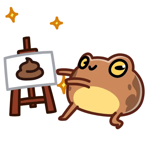 💩 Эмодзи «Disgruntled Toad» для Telegram