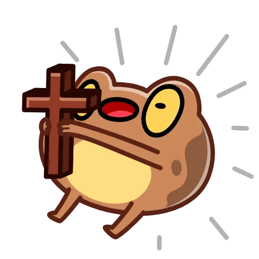 😱 Эмодзи «Disgruntled Toad» для Telegram