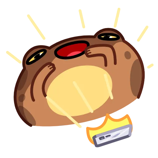 🔥 Эмодзи «Disgruntled Toad» для Telegram