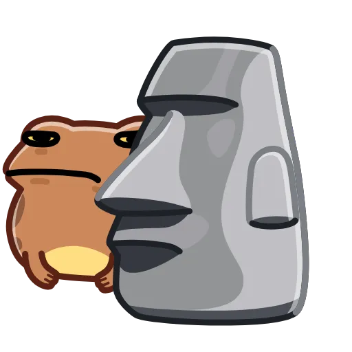 🗿 Эмодзи «Disgruntled Toad» для Telegram