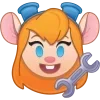 👩‍🔧 Эмодзи «Disney Chip ’n Dale Rescue Rangers» для Telegram