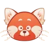 😲 Эмодзи «🙂 Смайлы по мульту Я краснею/Turning Red» для Telegram