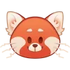 Эмодзи 🙂 Смайлы по мульту Я краснею/Turning Red для Telegram — скачать