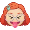 😝 Эмодзи «🙂 Смайлы по мульту Я краснею/Turning Red» для Telegram