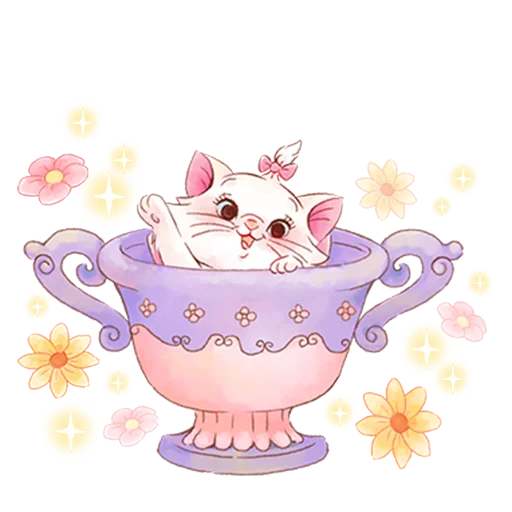 ☺️ Стикер «Disney&;s Marie Girly» для Telegram