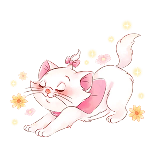 ☺️ Стикер «Disney&;s Marie Girly» для Telegram