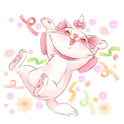 😍 Стикер «Disney&;s Marie Girly» для Telegram