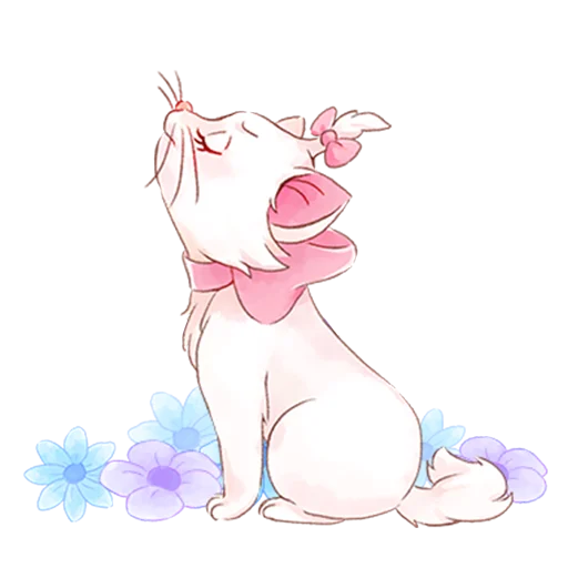 😒 Стикер «Disney&;s Marie Girly» для Telegram