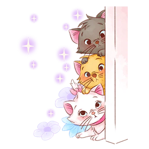 😕 Стикер «Disney&;s Marie Girly» для Telegram