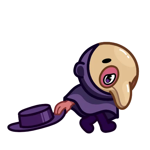 😔 Эмодзи «Doctor Bubonic Emoji» для Telegram