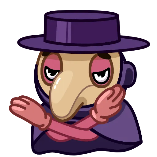 🙅‍♀ Эмодзи «Doctor Bubonic Emoji» для Telegram