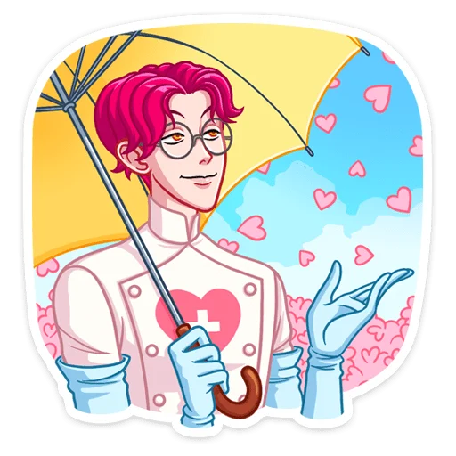 💕 Стикер «Доктор Валентайн» для Telegram