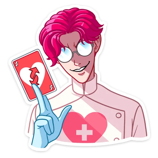 🔃 Стикер «Доктор Валентайн» для Telegram