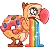 🌈 Эмодзи «Додонат - птица додо из вк» для Telegram