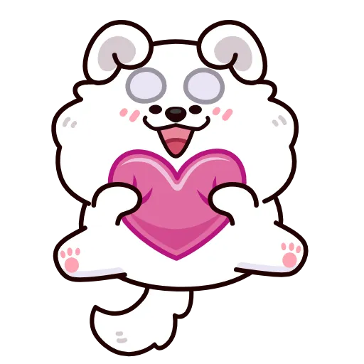 🥰 Эмодзи «Анимированный набор эмоджи с псом Кукисом» для Telegram