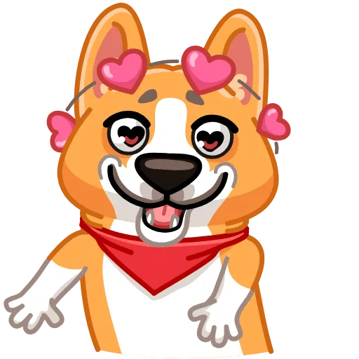 😍 Эмодзи «Собачки» для Telegram