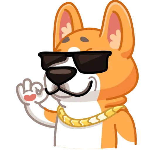 👌 Эмодзи «Собачки» для Telegram