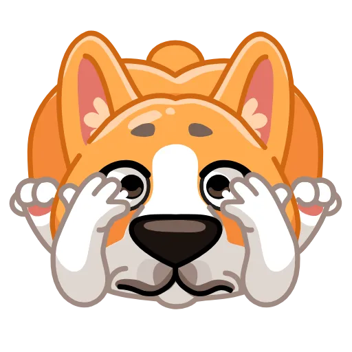 😨 Эмодзи «Собачки» для Telegram