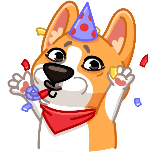 🥳 Эмодзи «Собачки» для Telegram