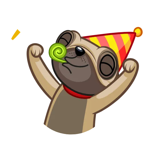 🥳 Эмодзи «Собачки» для Telegram