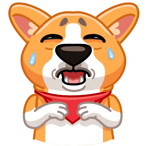 😭 Эмодзи «Собачки» для Telegram