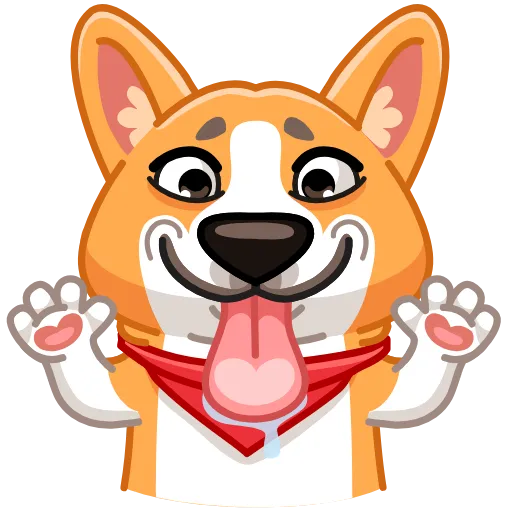 😛 Эмодзи «Собачки» для Telegram