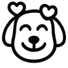 😍 Эмодзи «🥰 Адаптивный набор эмоджи с собачками» для Telegram