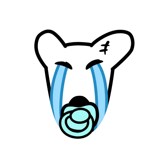 😭 Эмодзи «Dogs 1» для Telegram
