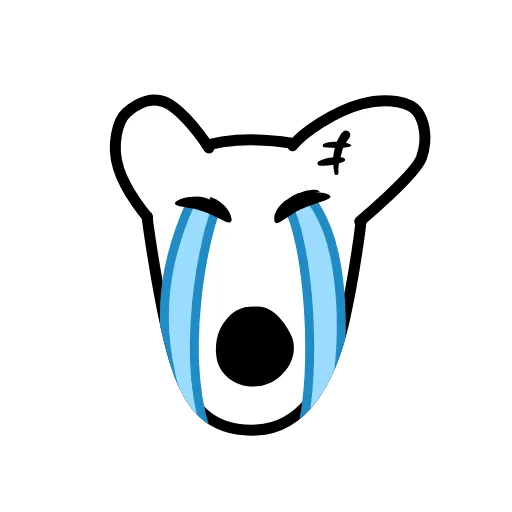 😭 Эмодзи «Dogs 1» для Telegram