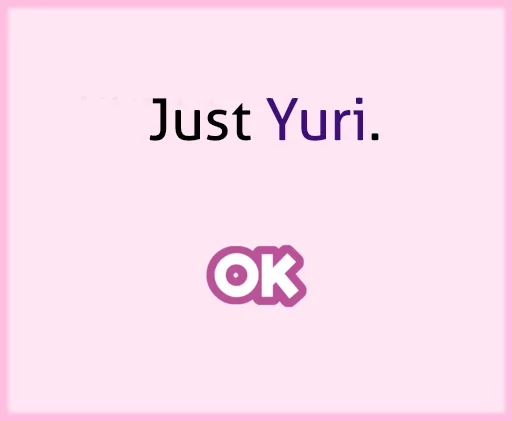 💜 Стикер «DDLC Yuri» для Telegram