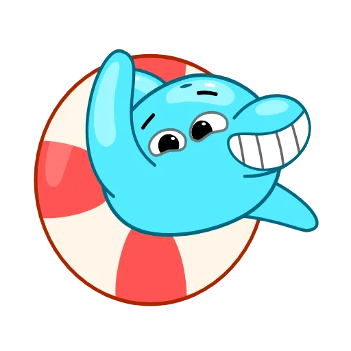 👋 Эмодзи «Dolphin Jumpy» для Telegram