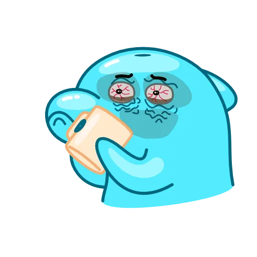 ☕️ Эмодзи «Dolphin Jumpy» для Telegram