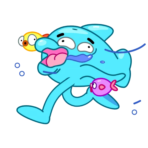 🥵 Эмодзи «Dolphins» для Telegram