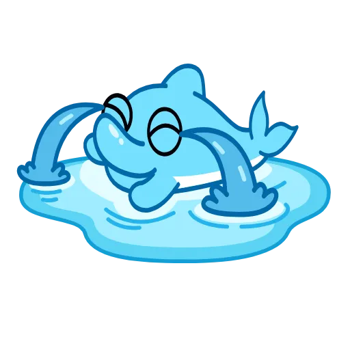 😭 Эмодзи «Dolphins» для Telegram
