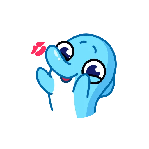 😘 Эмодзи «Dolphins» для Telegram
