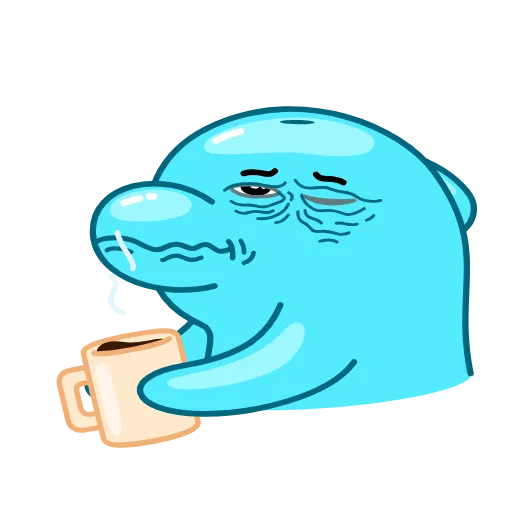 ☕️ Эмодзи «Dolphins» для Telegram