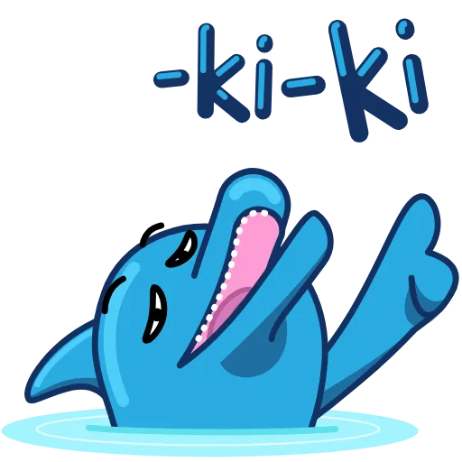 ☝️ Эмодзи «Dolphins» для Telegram