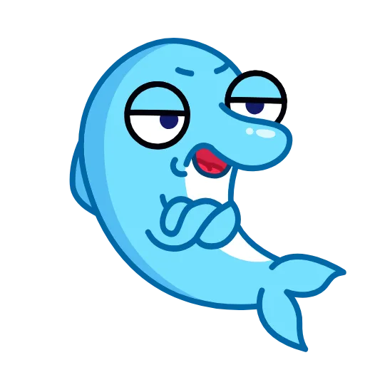 🙄 Эмодзи «Dolphins» для Telegram