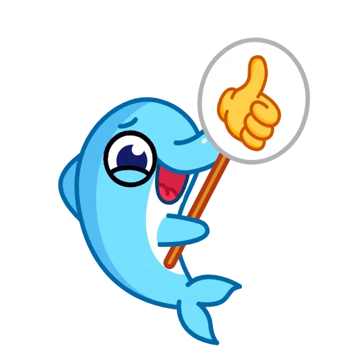 👍 Эмодзи «Dolphins» для Telegram