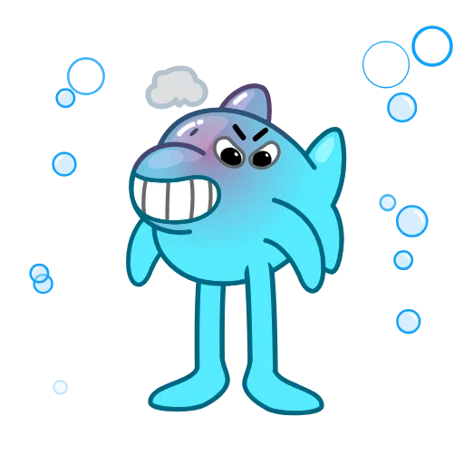 😤 Эмодзи «Dolphins» для Telegram