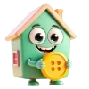 🤩 Эмодзи «Домик эмодзи и буквы» для Telegram
