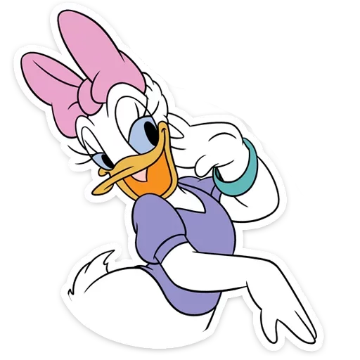 ☺️ Стикер «Donald Duck and Daisy» для Telegram