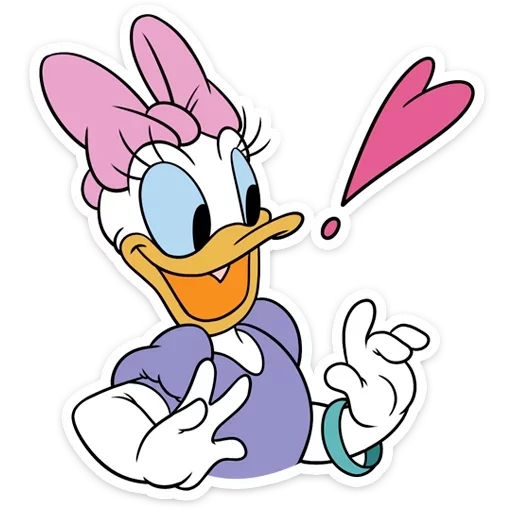 😃 Стикер «Donald Duck and Daisy» для Telegram