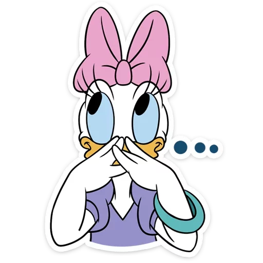 🤔 Стикер «Donald Duck and Daisy» для Telegram