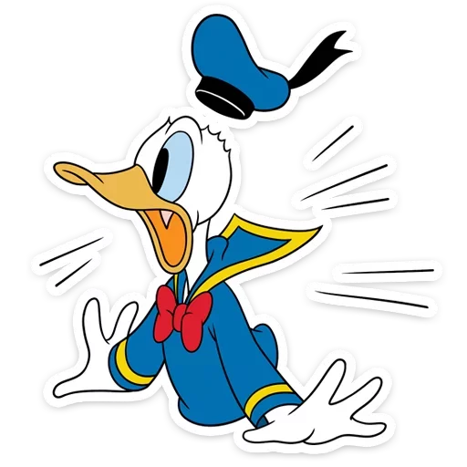 😱 Стикер «Donald Duck and Daisy» для Telegram