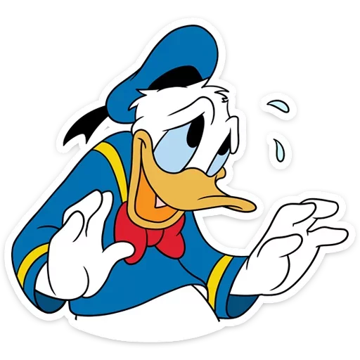 😬 Стикер «Donald Duck and Daisy» для Telegram