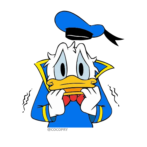 😨 Эмодзи «Donald Duck» для Telegram