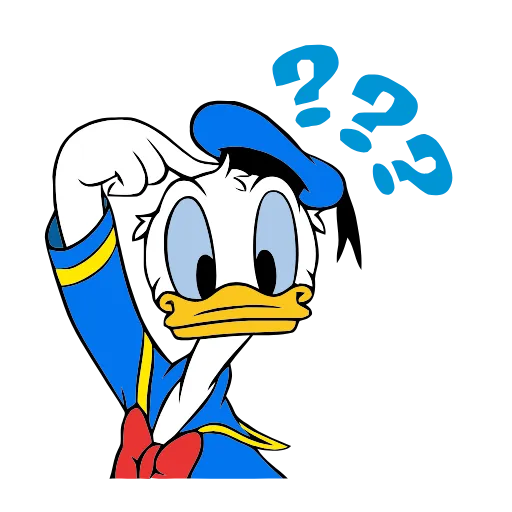 🤔 Эмодзи «Donald Duck» для Telegram