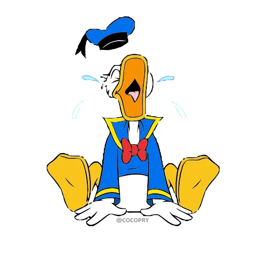 😂 Эмодзи «Donald Duck» для Telegram