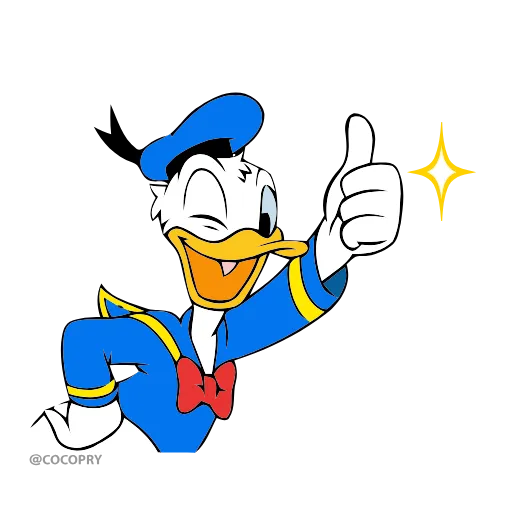 👍 Эмодзи «Donald Duck» для Telegram